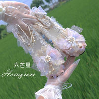 Original Six-pointed star lolita handmade flower fairy Melody Dreamcatcher Net Wedding el Christmas d Classical doll handmade lo shoes thumbnail 2