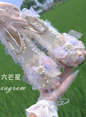 六芒星原创lolita手作花仙曲捕梦网花嫁el圣诞d古典玩偶手作lo鞋