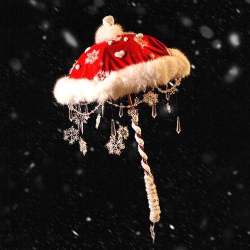 原创长柄古董伞可爱圣诞礼物可爱