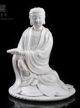 观音菩萨佛堂供奉摆件德化陶瓷