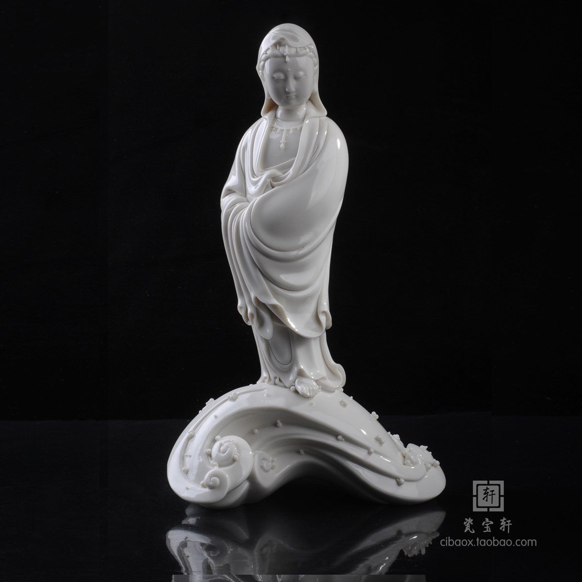 渡海观音陶瓷德化白瓷苏献忠苏珠庄大师禅意空间观音佛像装饰摆设