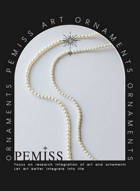 法式复古迷你极细贝珠项链