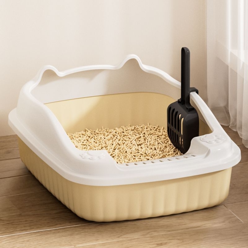 猫砂盆超大号半封闭加高猫咪开放式防外带高颜值猫厕所幼猫缅因猫