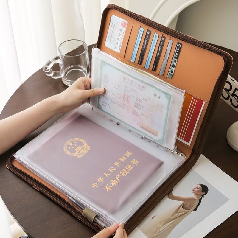 家用各种重要证件!证件收纳包大容量便携家庭收纳册户口本大尺寸