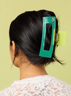 抓夹 | 美国Chunks 新品花朵透明撞色拼色抓夹大发量长发盒型发抓