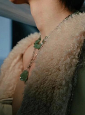 ClubCylinder水晶矿石双链项链