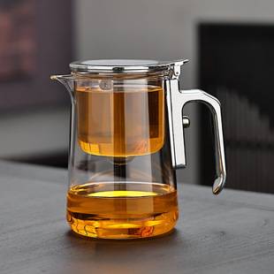 高颜值泡茶壶茶水分离磁吸飘逸杯玻璃耐热过滤冲茶器懒人功夫茶具