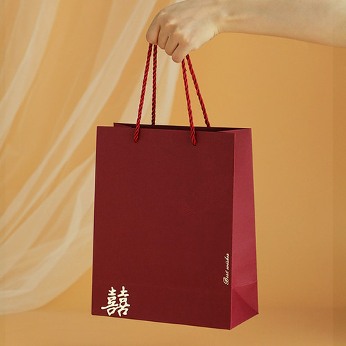中国风喜糖袋喜糖盒手提袋子