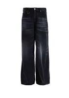 atomicboom oversized denim shorts, black capri pants, women's summer American retro mid-length pants, capri pants thumbnail 7