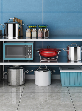 30宽35cm40x130长120/100x50x60/80高90/100厨房微波炉二层置物架