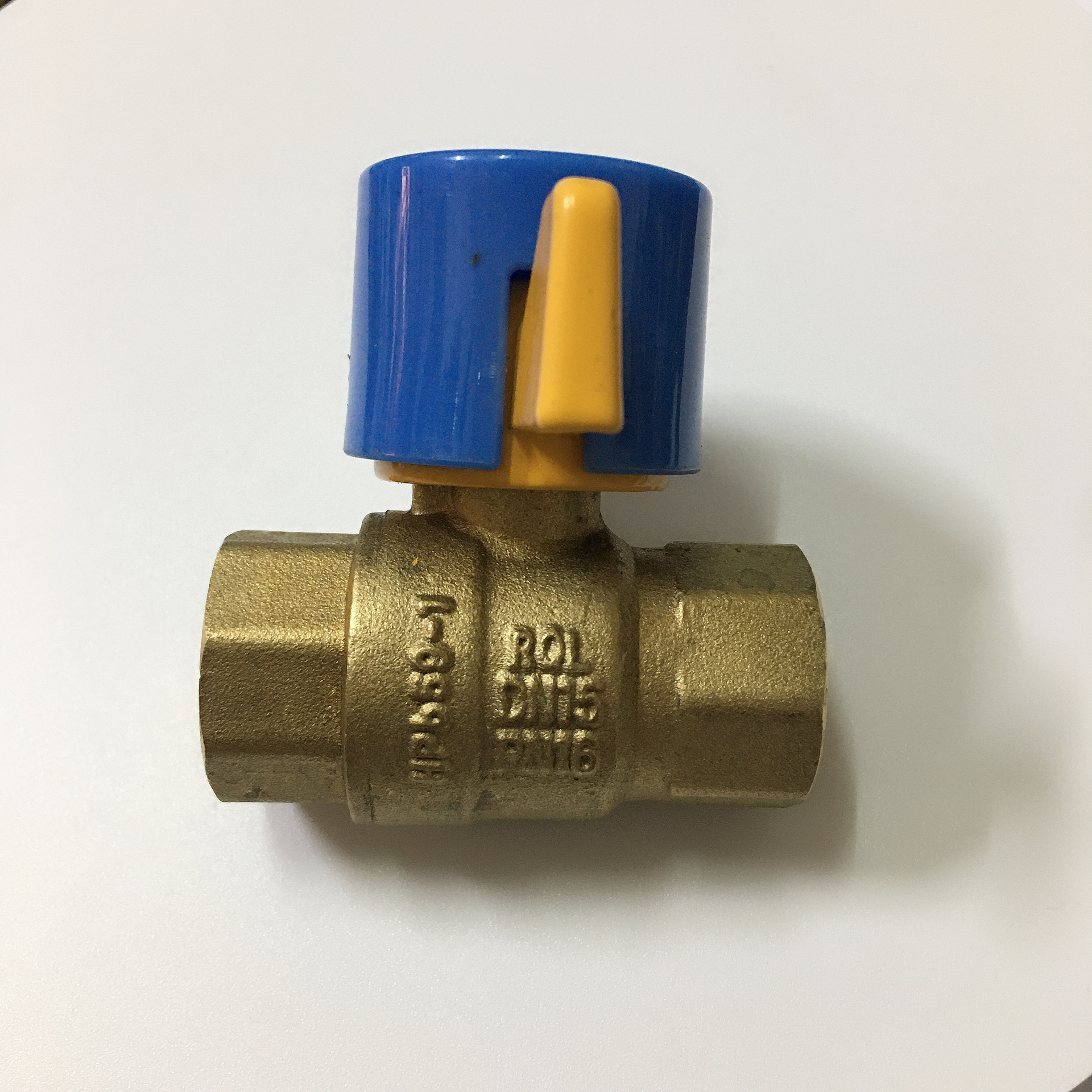 天然气燃气阀门磁性锁闭阀双耳单孔球阀黄铜4分dn15开关钥匙专用