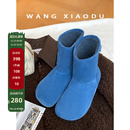 【王小毒】Colorful●绒面柔软勃肯鞋女冬季新款丑萌大圆头雪地靴