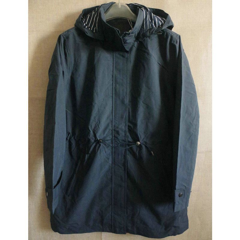 秋冬女款旅行冲锋衣情侣款防水透气中长款外套连帽休闲纯色防风