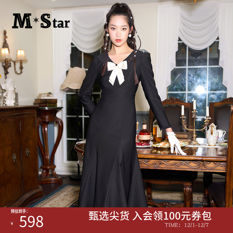 明星系列法式复古连衣裙