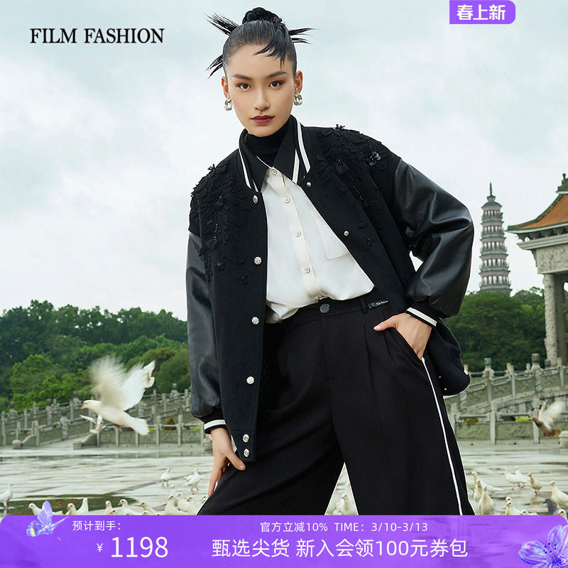 一电影一时装冬季运动风棒球服夹克外套女保暖短外套好看独特流行