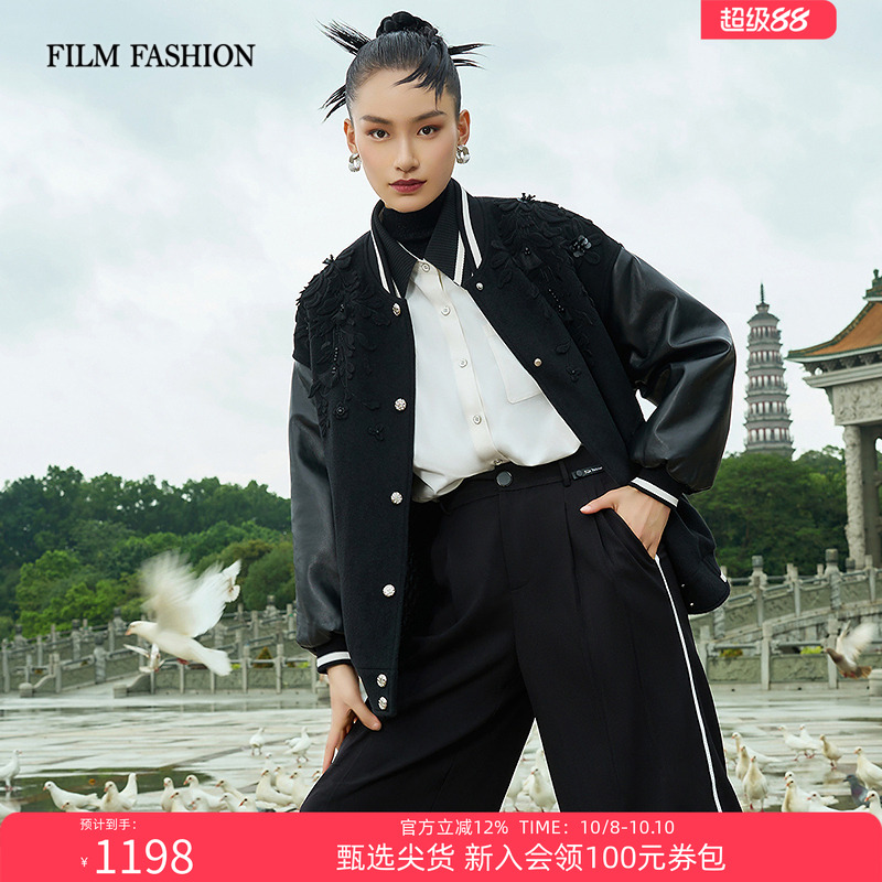 一电影一时装冬季运动风棒球服夹克外套女保暖短外套好看独特流行