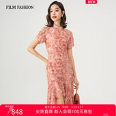 尖货直降 新中式 一电影一时装 新款 印花旗袍连衣裙女士气质 夏季