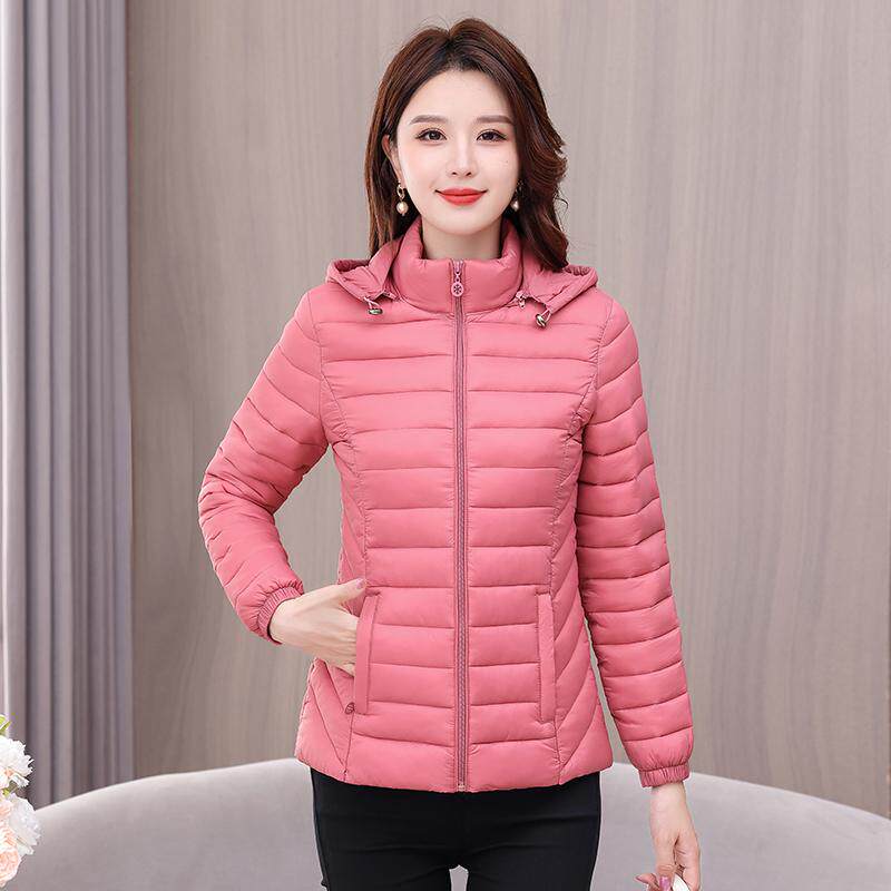 轻薄棉衣女短款2025新款棉服韩版修身显瘦妈妈时尚小棉袄冬季外套