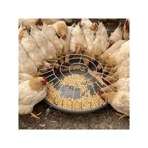 新款耐摔耐用牛筋盆家禽家畜鸡鸭鹅料槽猪狗羊用食槽饲料盆打不翻