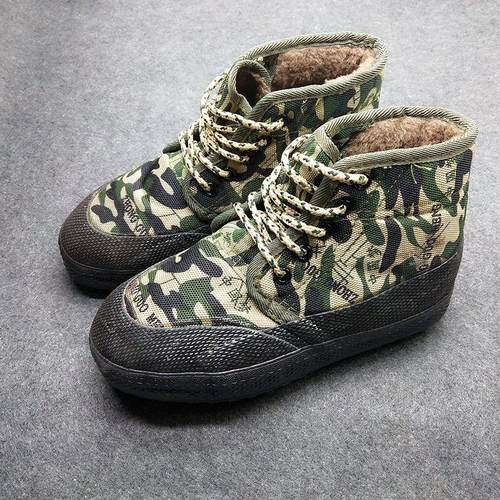 解放鞋加厚加绒防寒防滑冬季