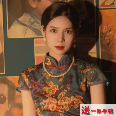 仿珍珠项链配旗袍配饰品50cm加长版颈链女士锁骨链子毛衣链子2148