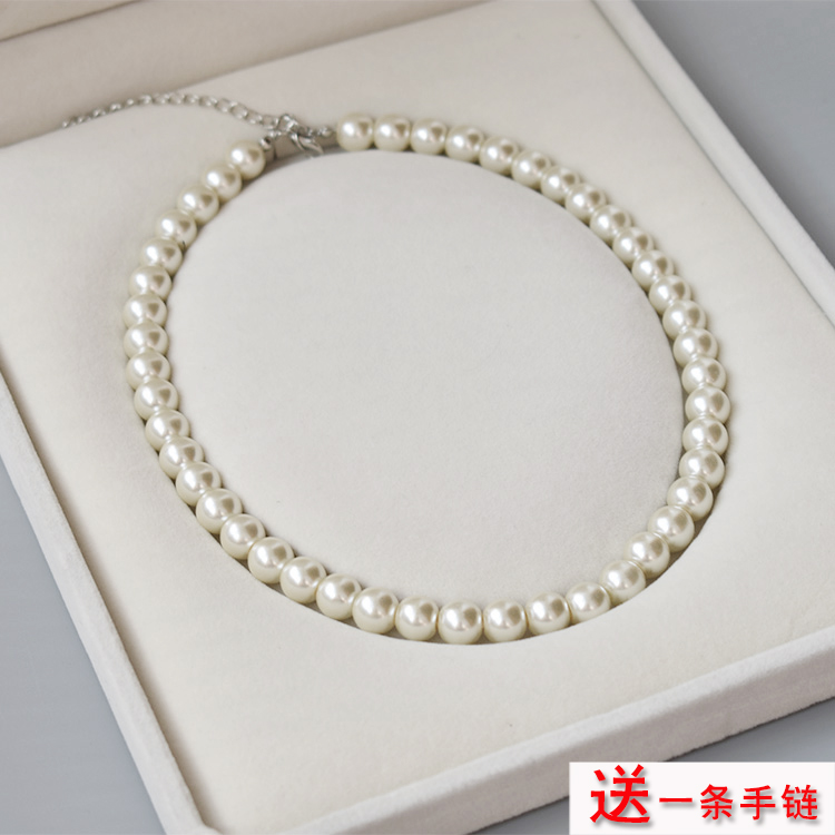 珍珠项链女配饰品颈链毛衣链叠戴