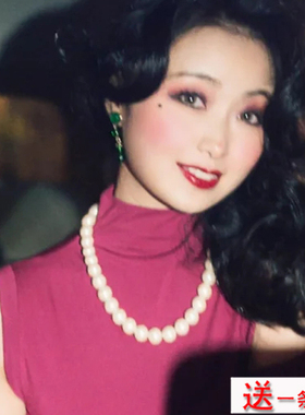 新款夸张大珍珠项链女士中长款毛衣链子百搭项圈锁骨链子颈链1595