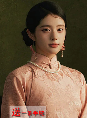 搭配旗袍珍珠项链拍照饰品50cm颈链脖子配饰锁骨链女士毛衣链616