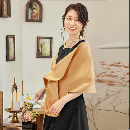 宴会小披肩女结婚礼斗篷缎面坎肩