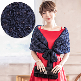 结婚披肩女士婚礼新娘外套伴娘礼服披风旗袍外搭生日宴会斗篷3379