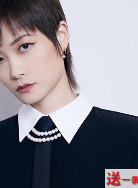 明星同款双层珍珠项链女款
