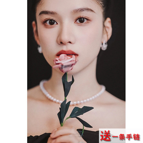 37cm仿珍珠项链女士新款颈链锁骨链高级感百搭choker毛衣链子1982
