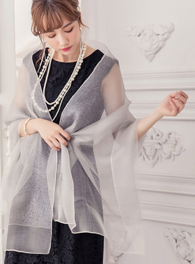 结婚新娘旗袍小披肩女士晚宴会外搭晚礼服围巾婚礼伴娘外套88180