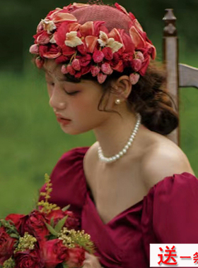 法式大珍珠项链女士夏季拍照颈链锁骨链毛衣链子ins感时尚项饰139