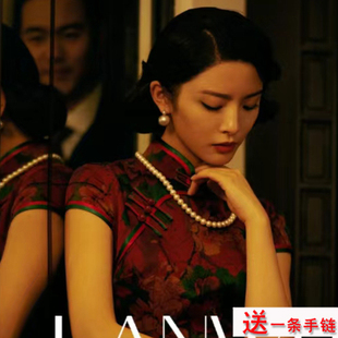 55cm大颗珍珠项链配旗袍配饰品女士颈链中长款锁骨链子毛衣链078