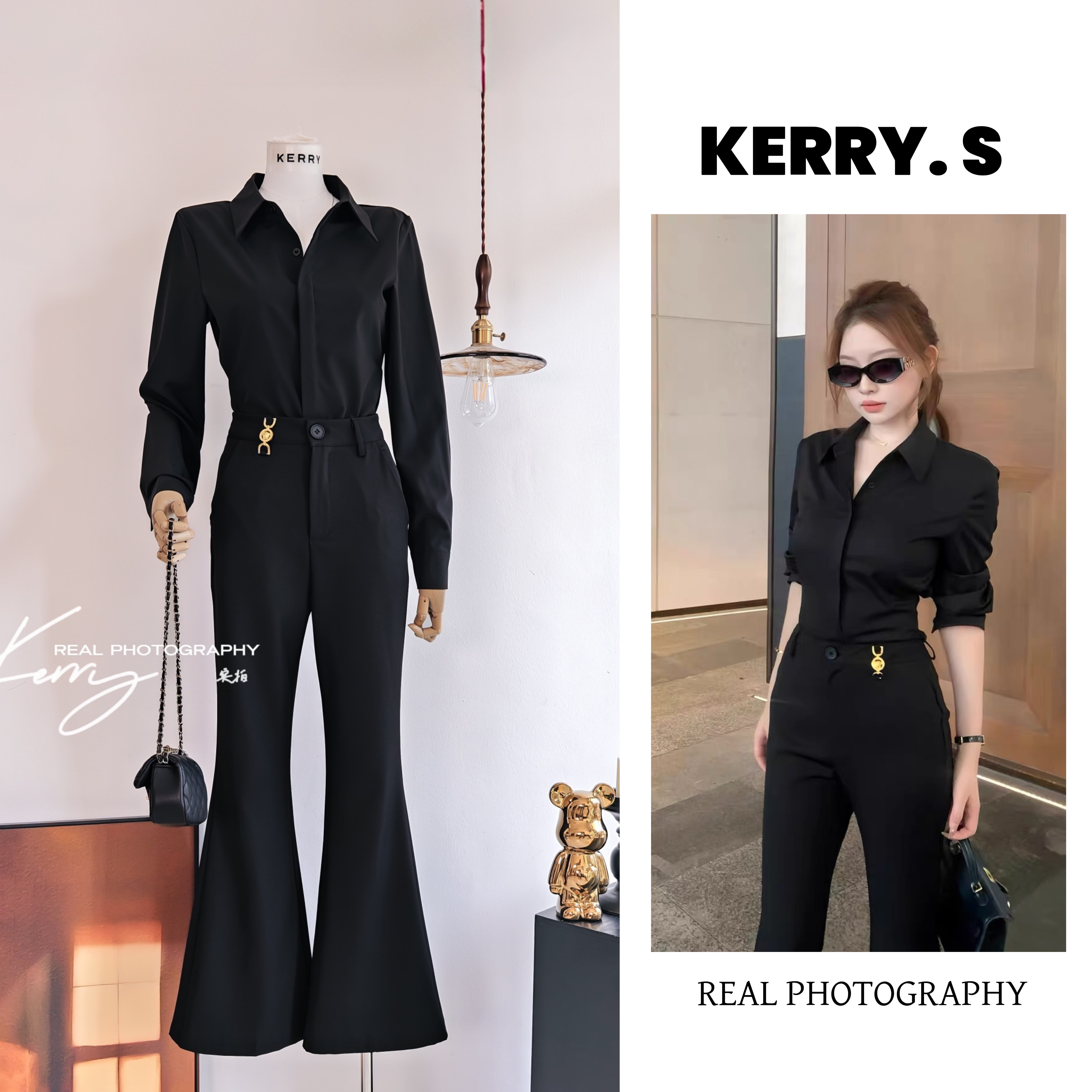 许妍同款又酷又飒的穿搭套装