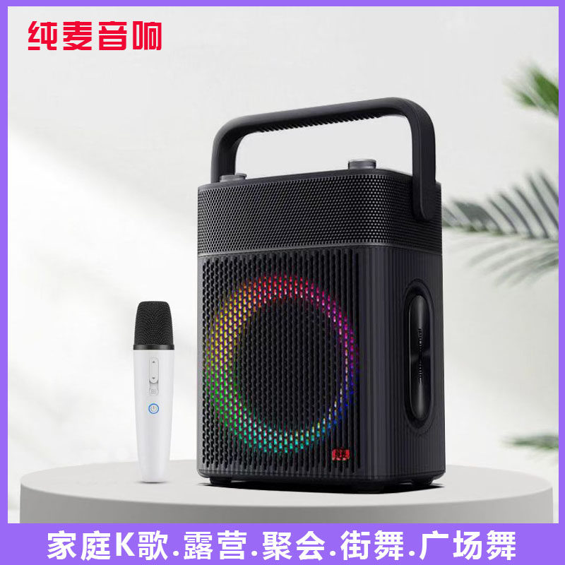 纯麦户外蓝牙无线K歌音箱重低音音响麦克风S3电脑手机直播车载