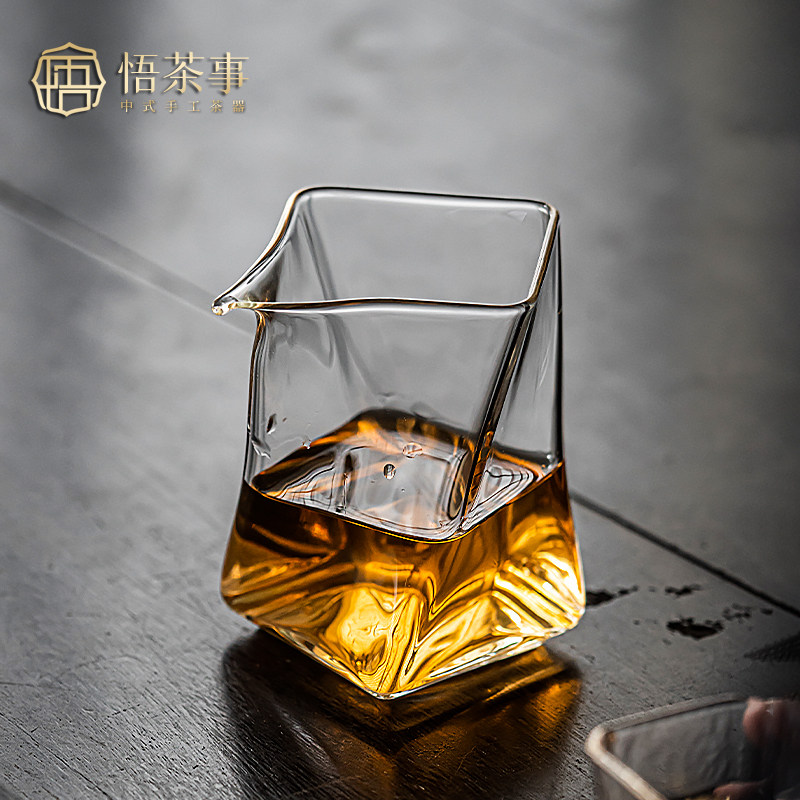 悟茶事 玻璃公道杯高硼硅耐热家用分茶器功夫茶匀杯高档茶具配件