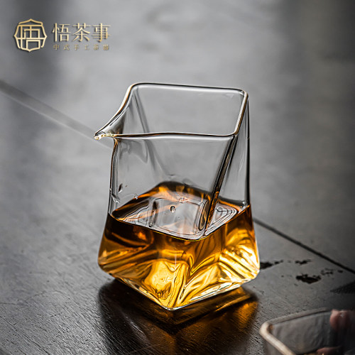 悟茶事 玻璃公道杯高硼硅耐热家用分茶器功夫茶匀杯高档茶具配件