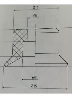 工气业R动真空ULM吸盘，单层吸嘴气动吸盘VP15RS/VP15N