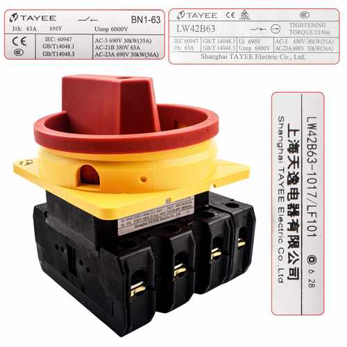 天逸电梯凸轮通断开关LW42B63-1017/LF101 LW42B100-1016/LF101