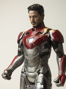 漫威真人版复仇者联盟1:6钢铁侠mk47静态手办模型摆件配真人头雕