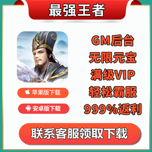 最强王者乱世三国放置手游无限版折扣礼包gm宝石VIP福利非单机