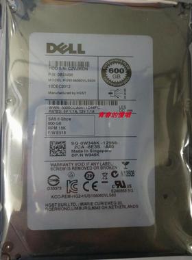 DELL HUS156060VLS600 0W348K 0B24496 600G 15K SAS 3.5寸 硬盘