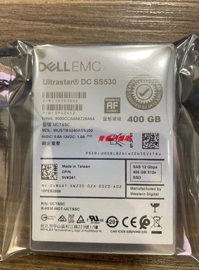 DELL DC SS530 0V8G61 400G SAS 12GB 512e 400GB 固态服务器硬盘