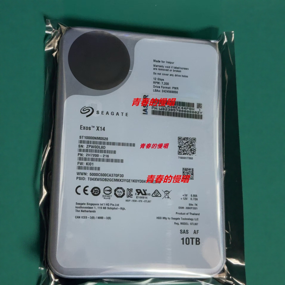 浪潮 AS2150 AS5600 AS5500 AS5300 AS2200 G2 10TB 10T SAS 硬盘