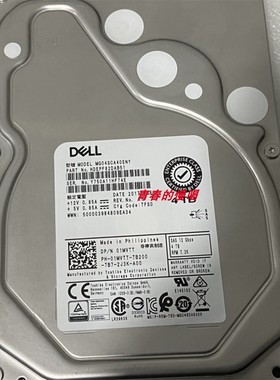 DELL 01MVTT 4T SAS 12G 7.2K 3.5 MG04SCA40ENY 1MVTT服务器硬盘