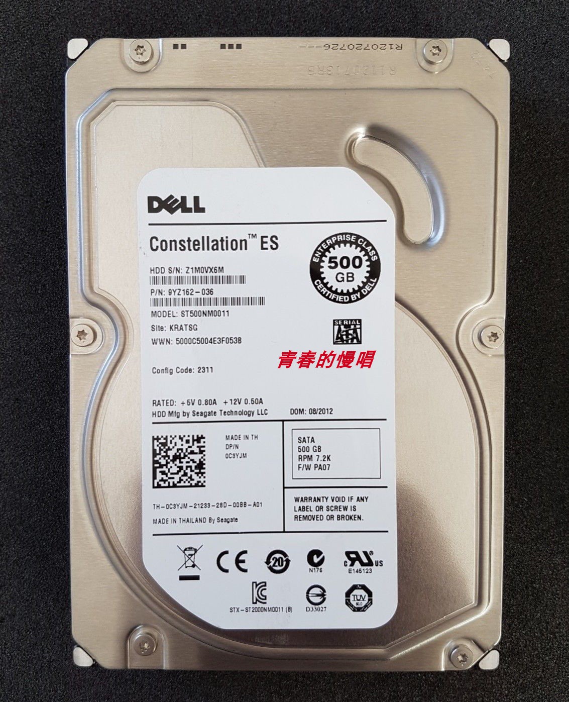 DELL 0C3YJM ST500NM0011 500G SATA 3.5寸 T410 T620 R410硬盘