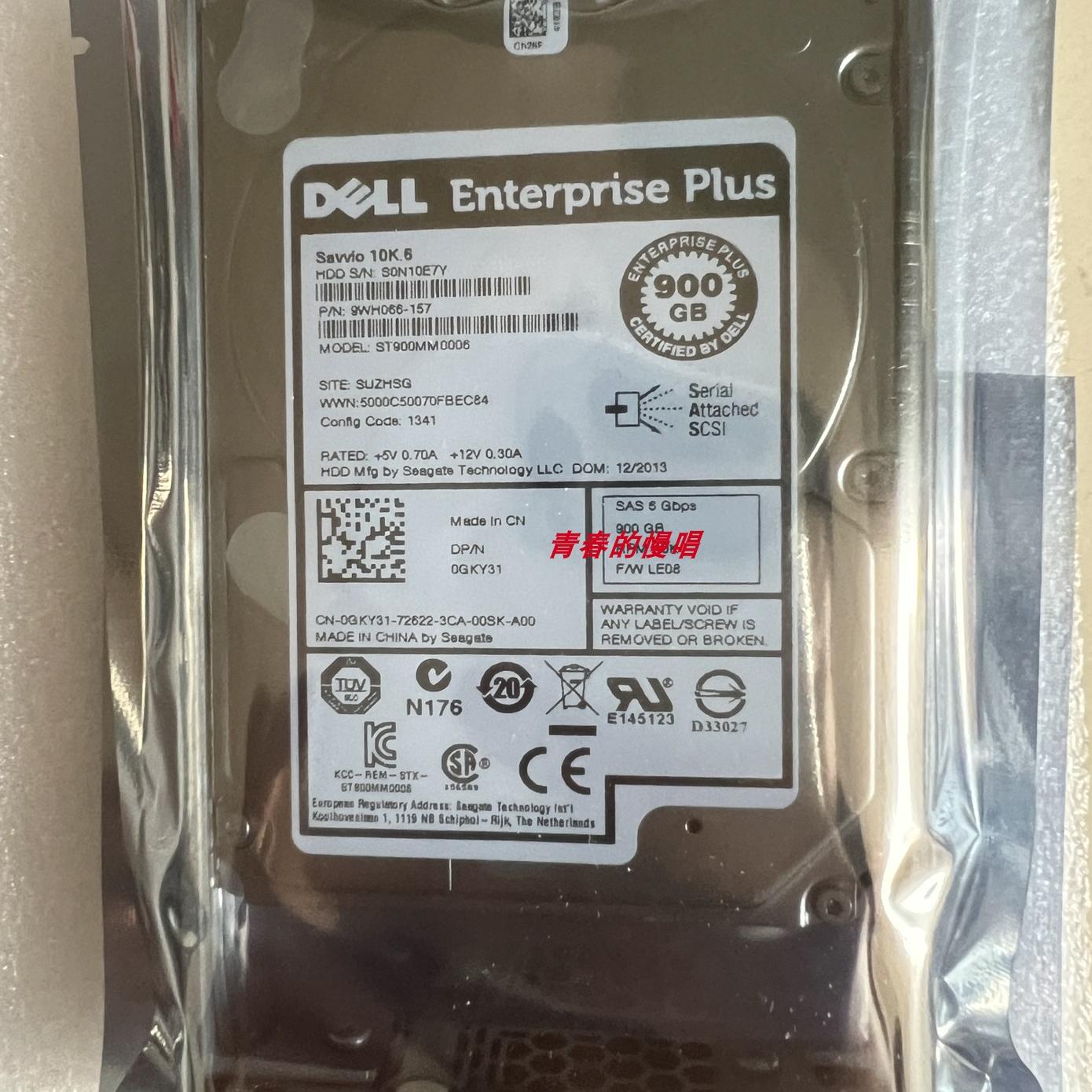 DELL SC220 SC4020/5020 SCv2020/3020 900G SAS 0GKY31存储硬盘