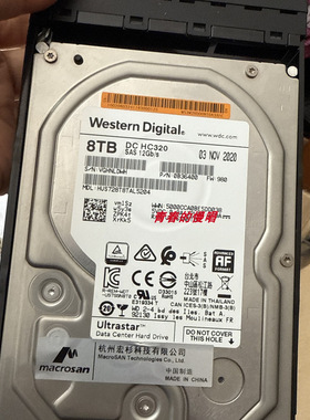 宏杉MS3000 G2-12E/16A DSU2624 8T 8TB SAS HUS728T8TAL5204硬盘